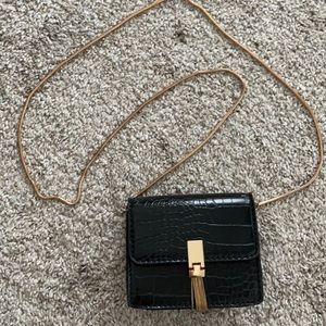 Mini croc crossbody
